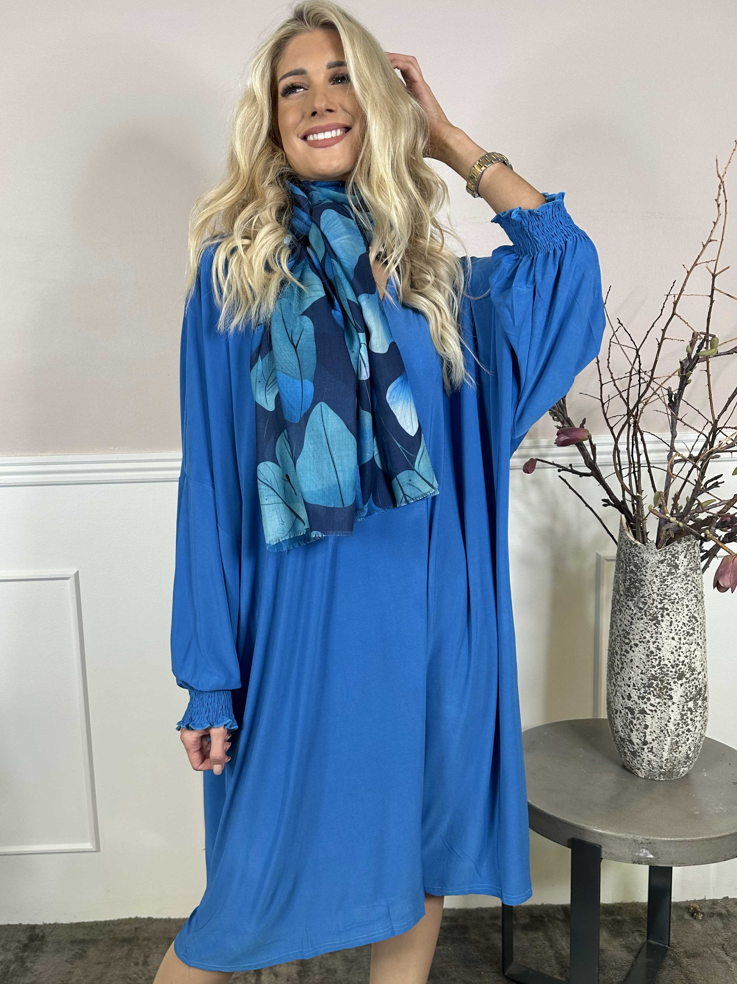 Azmina Plain L/S - Tunikaklänning i lös passform med resår